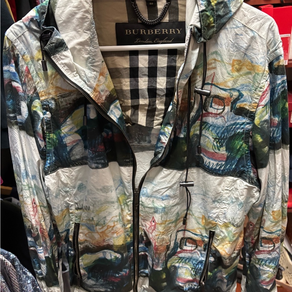 Burberry Artistic Multicolor Windbreaker